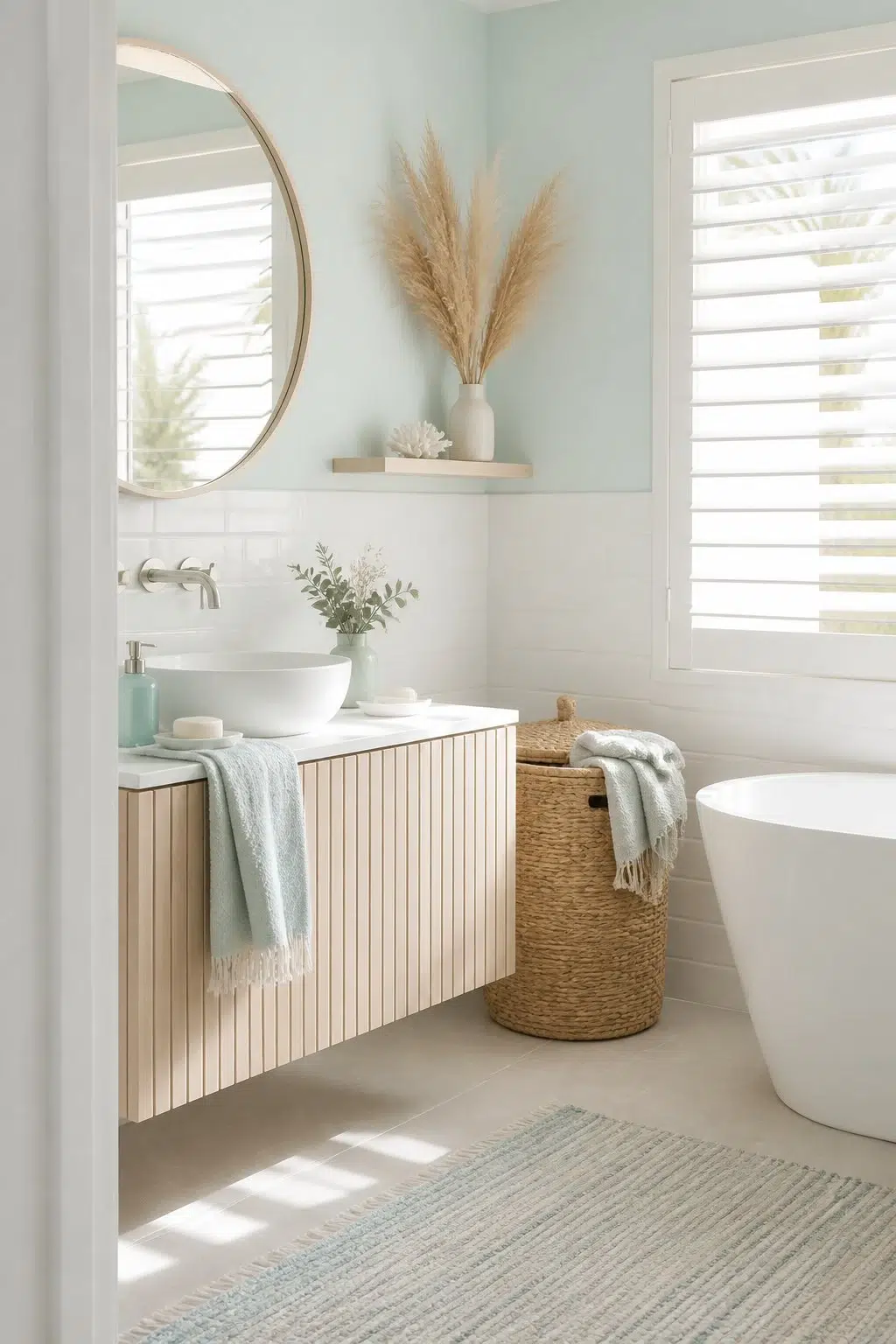 Breaktime — coastal bathroom