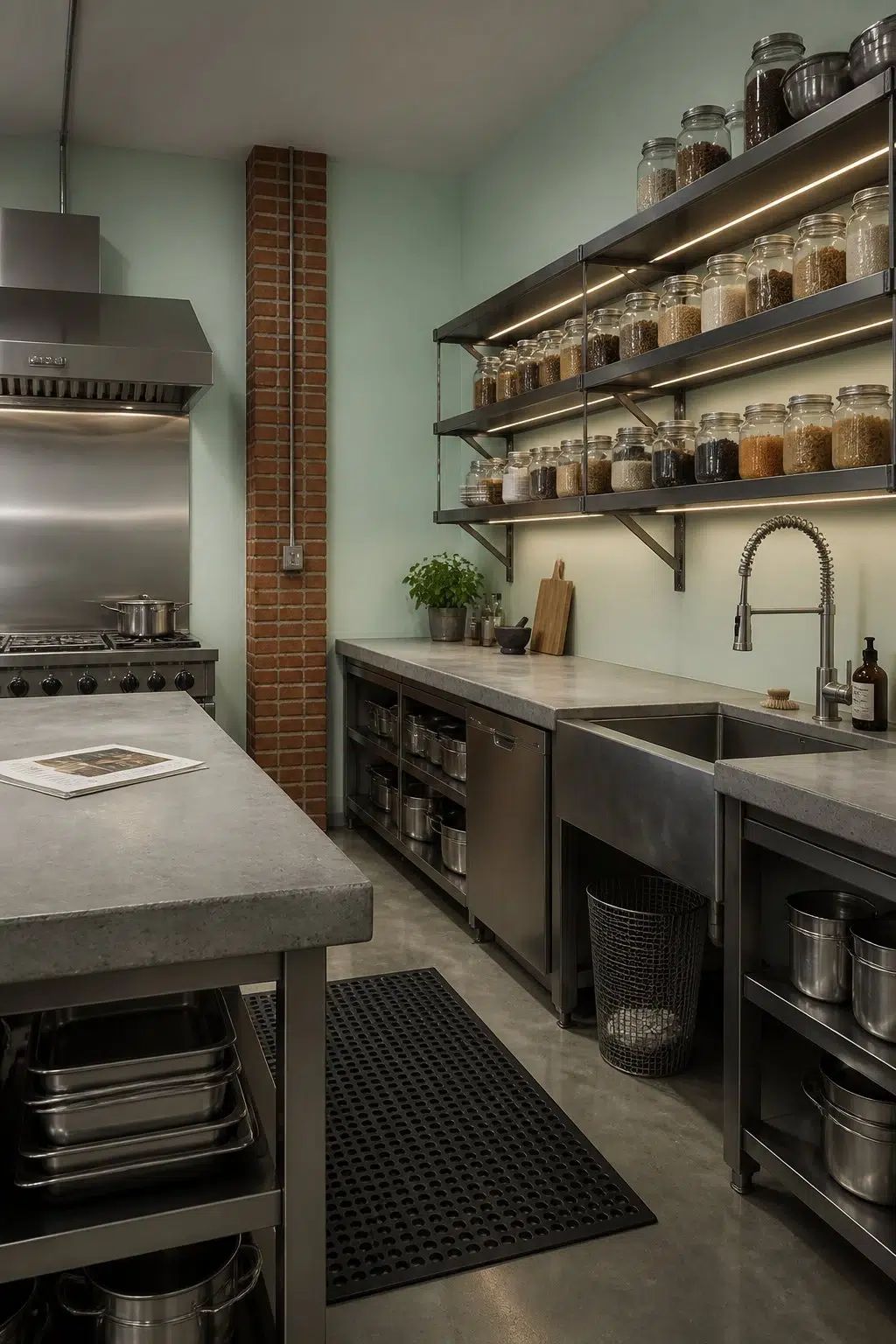 Breaktime — industrial kitchen