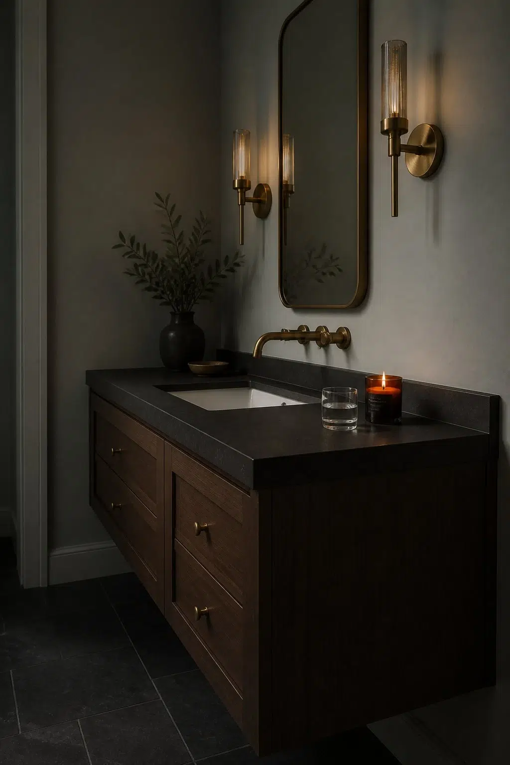 Breakwater — moody bathroom