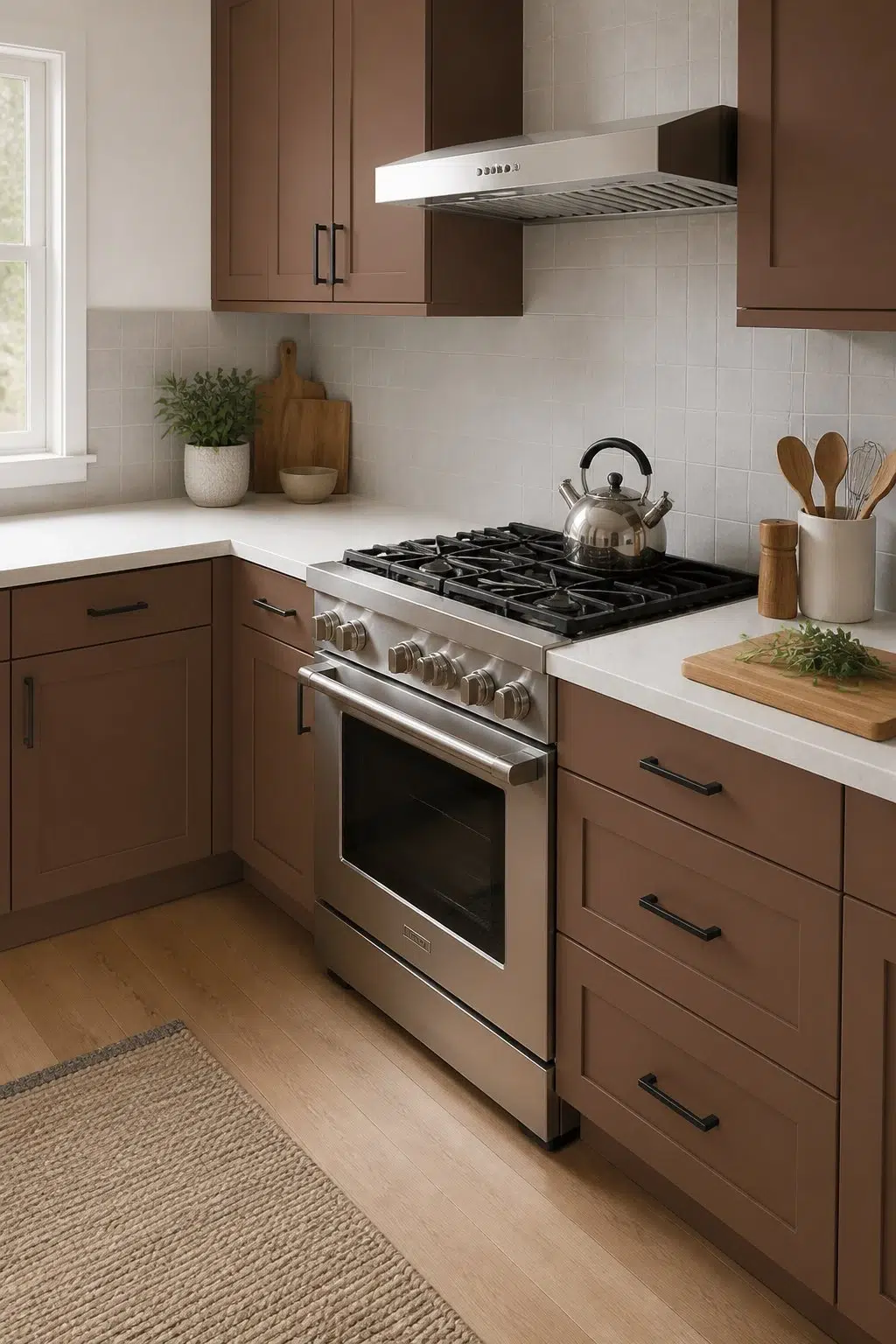 Brevity Brown — contemporary kitchen