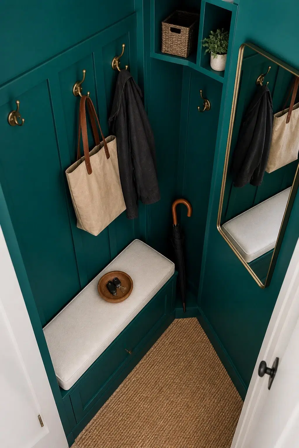 Bridgeport paint in a small mudroom
