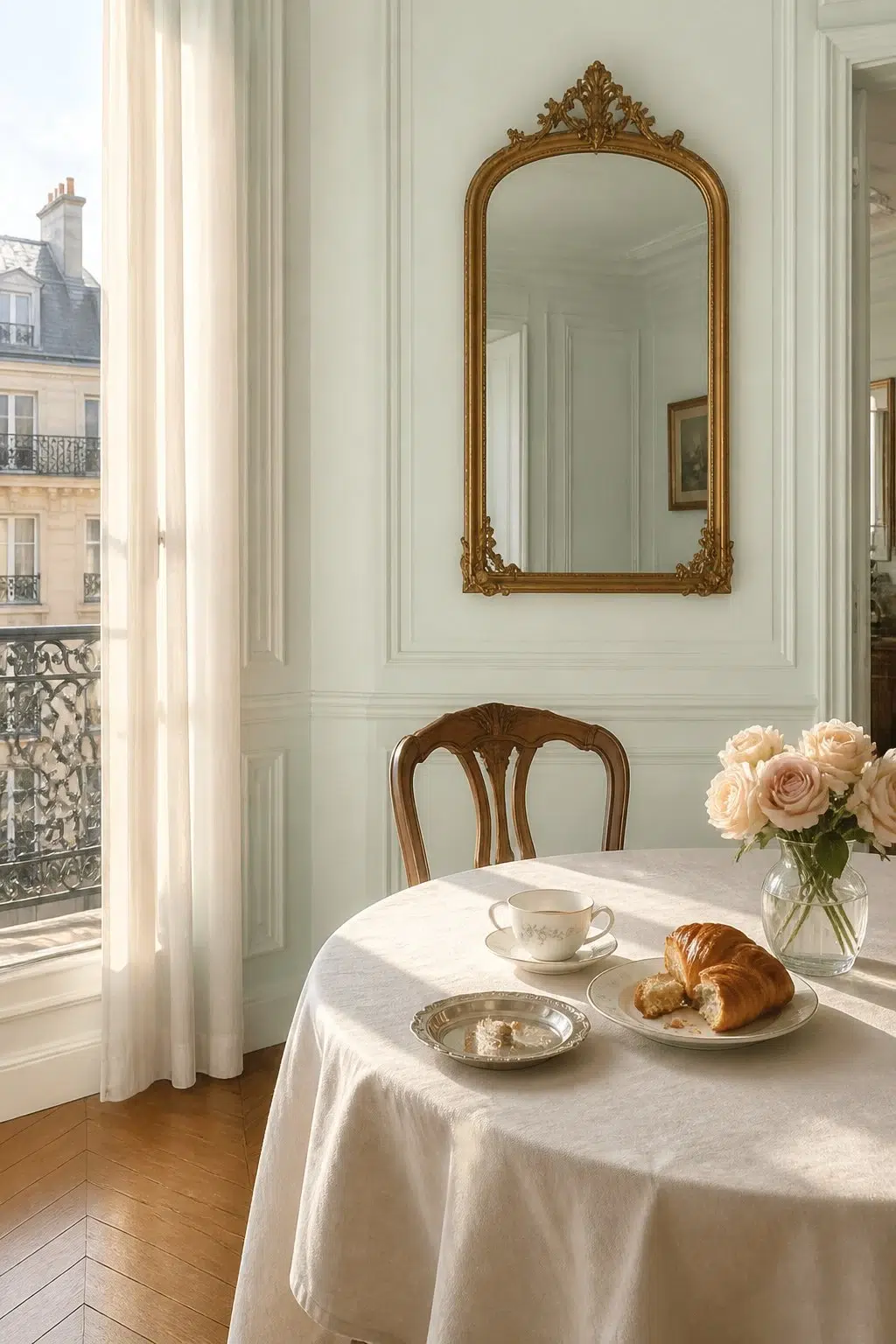 Brooklet paint in a parisian dining room