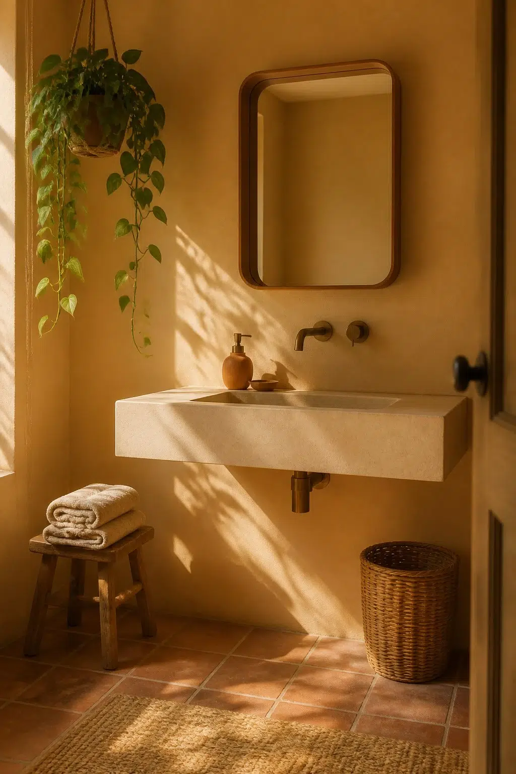 Butternut — earthy bathroom