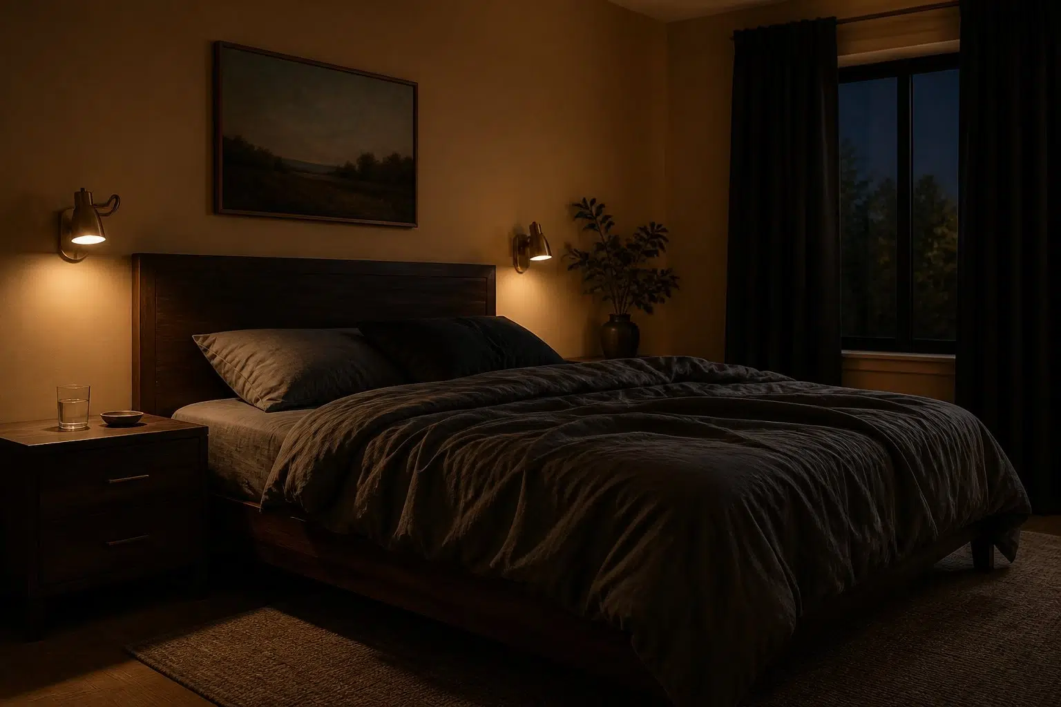 Butternut paint color — Bedroom (Moody)
