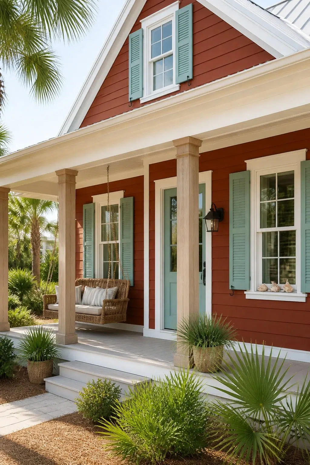 Cajun Red color — coastal house inspiration