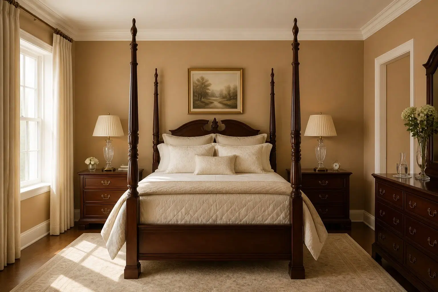 Caramelized paint color — Bedroom (Traditional)