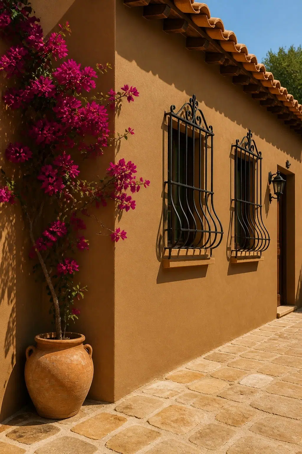 Cardboard color — mediterranean house inspiration