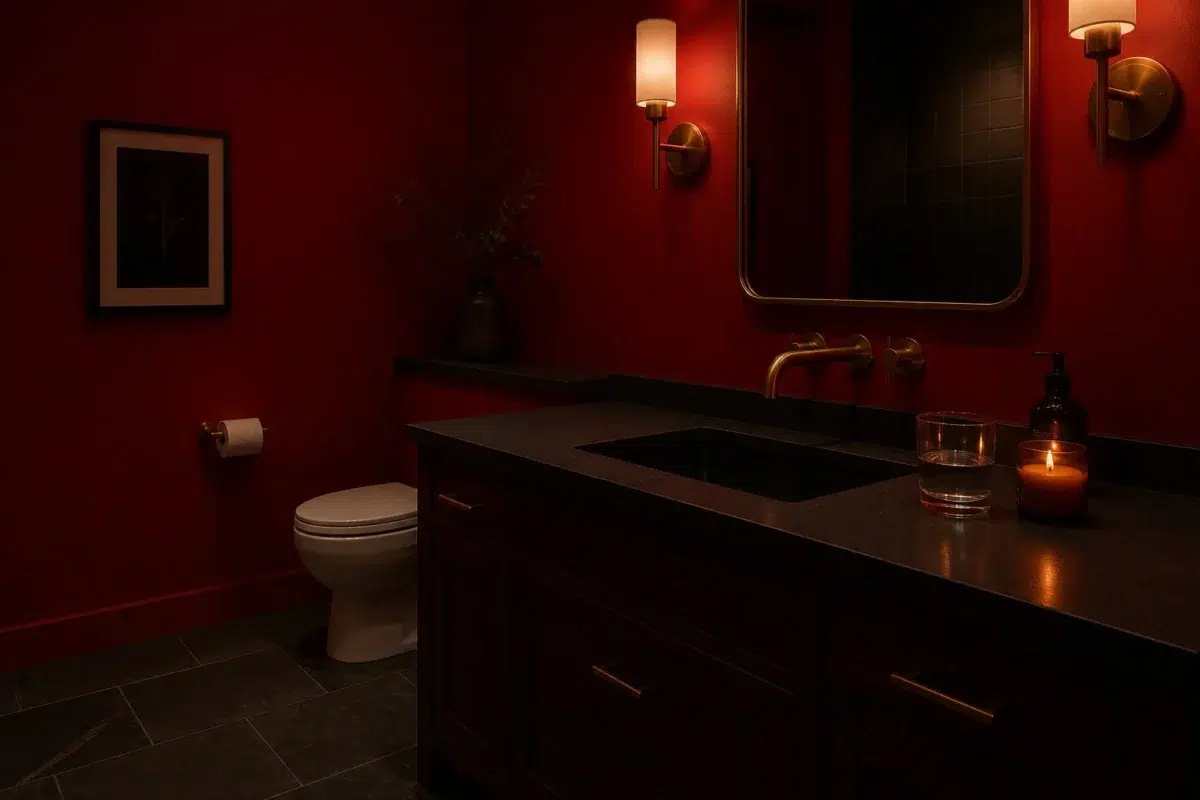 Cardinal paint color — Bathroom (Moody)