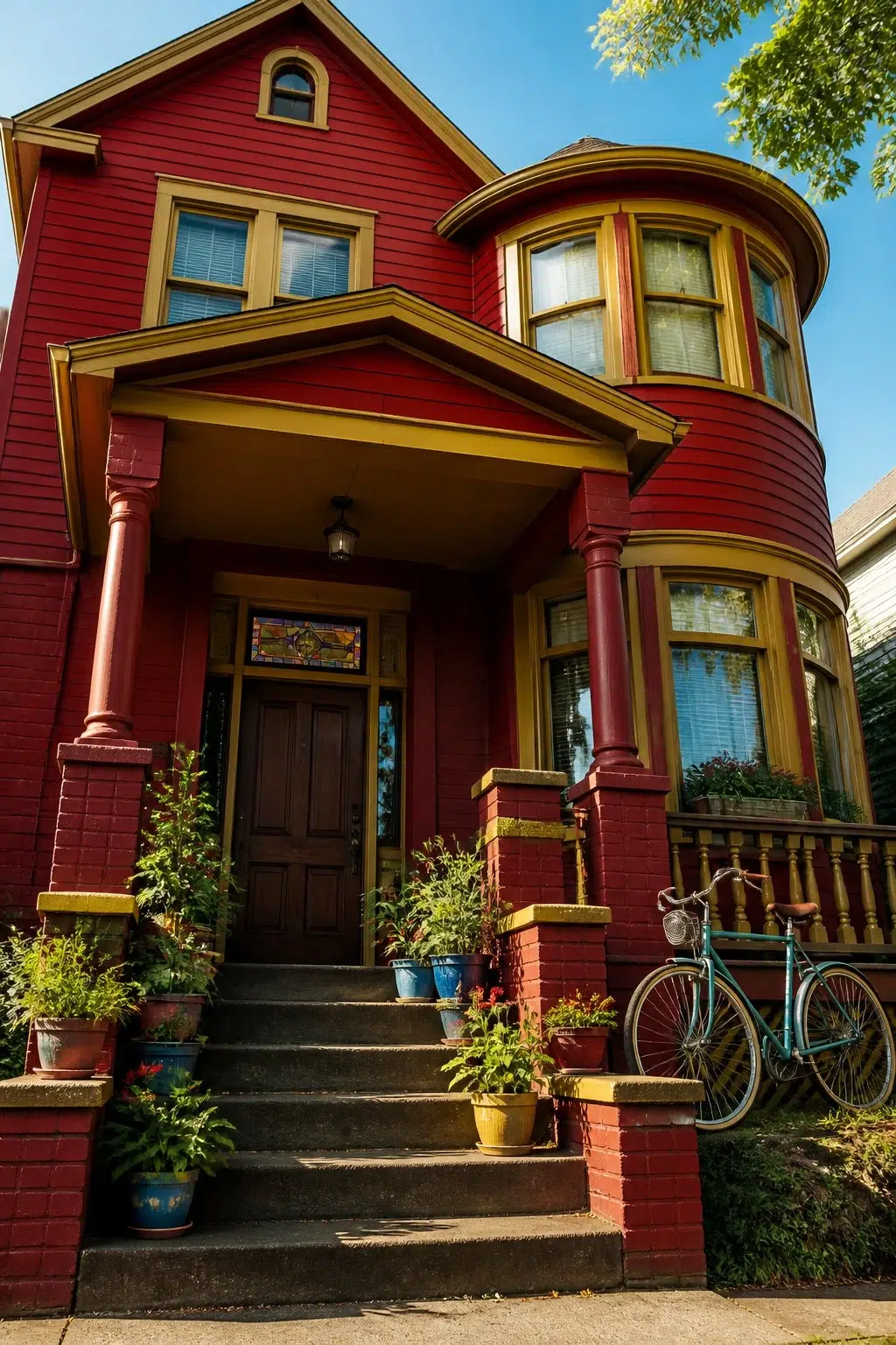 Cardinal color — eclectic house inspiration