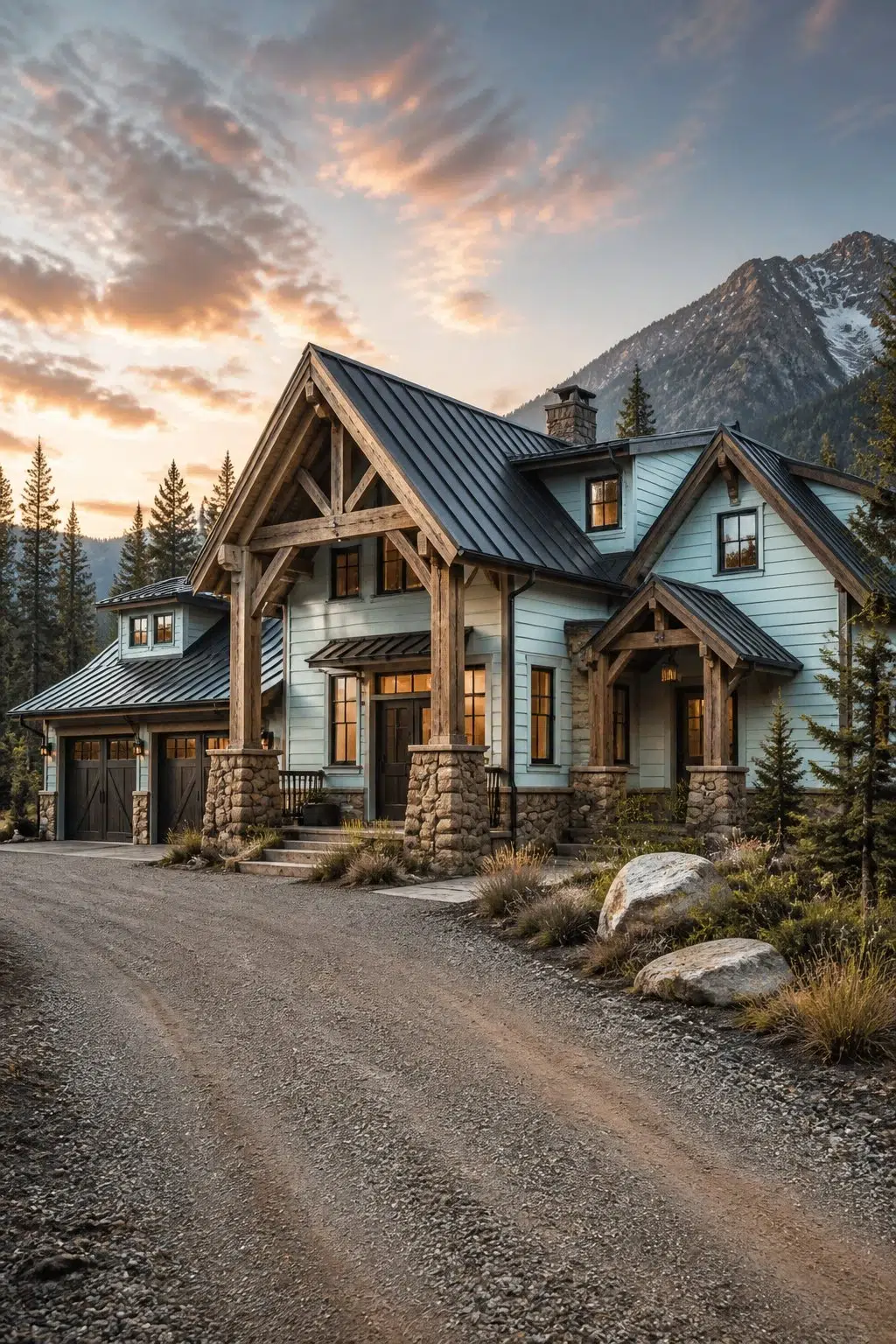 Carefree color — rustic modern house inspiration
