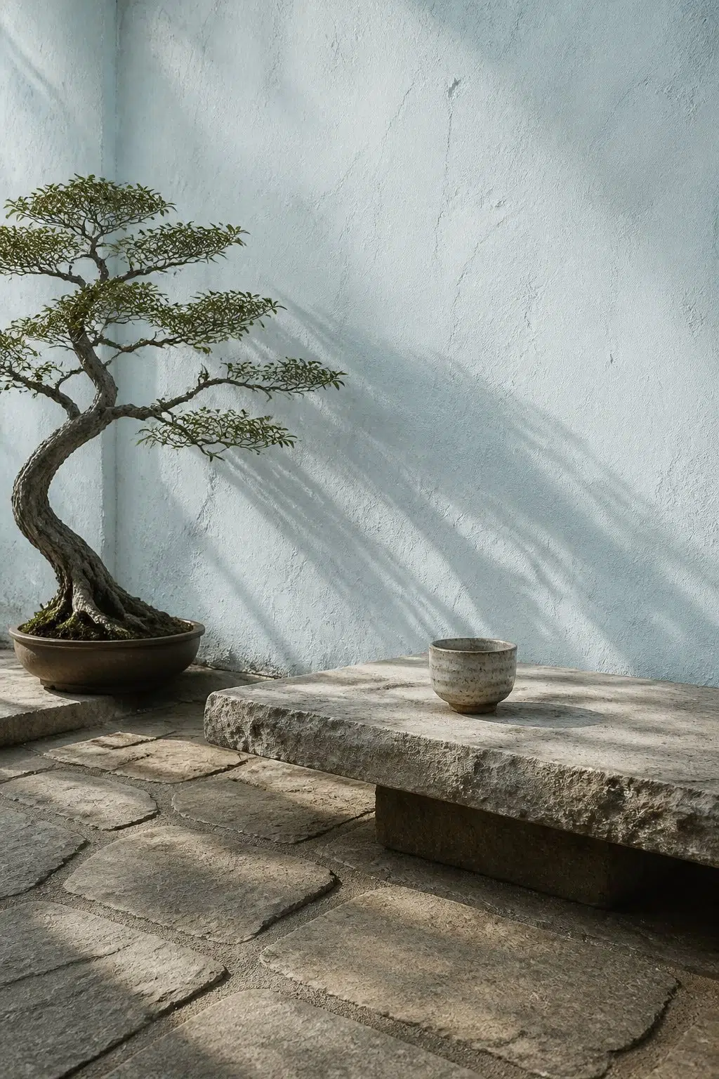 wabi-sabi patio featuring Carefree by Sherwin-Williams