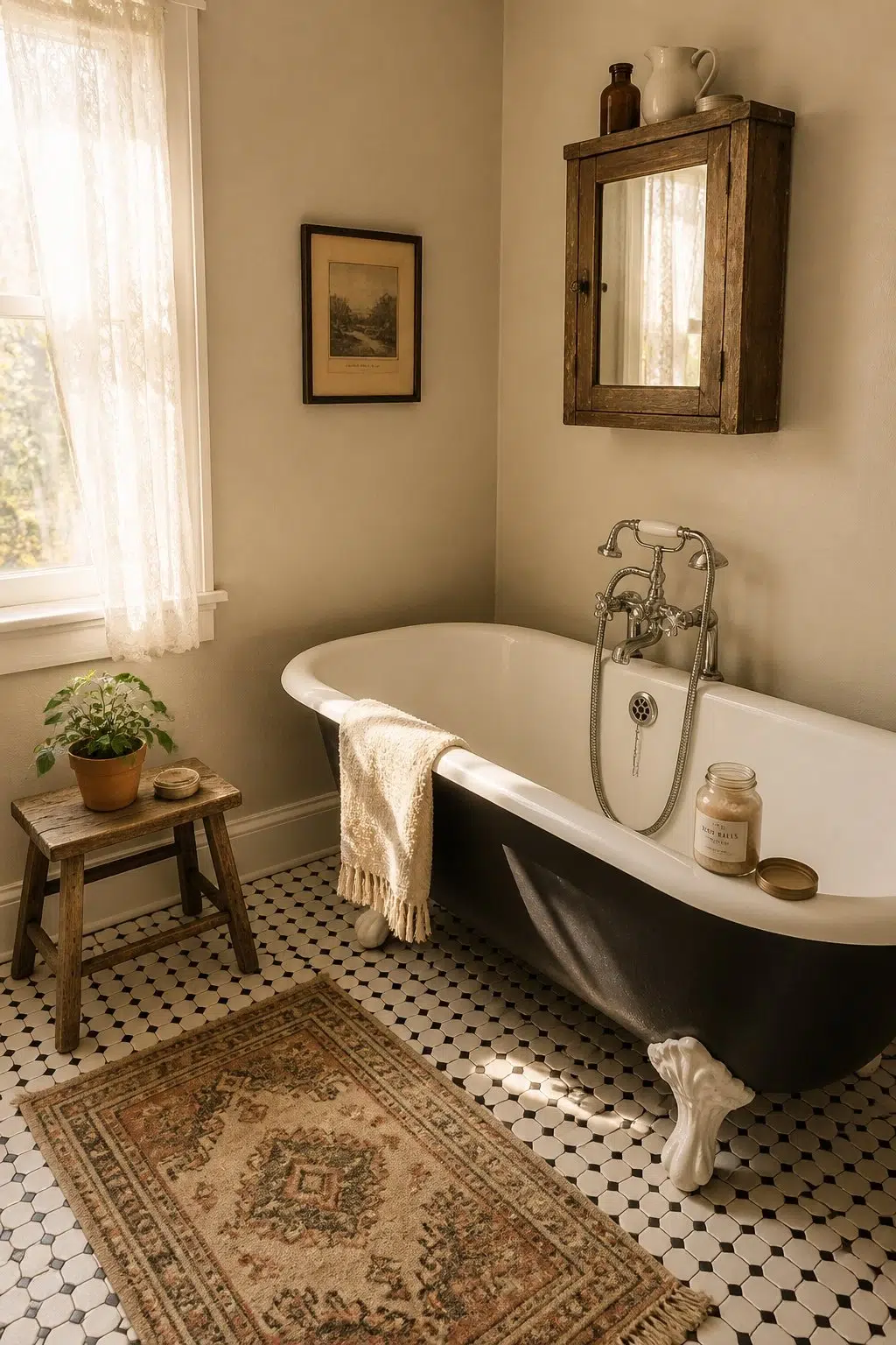 Cargo Pants — vintage bathroom