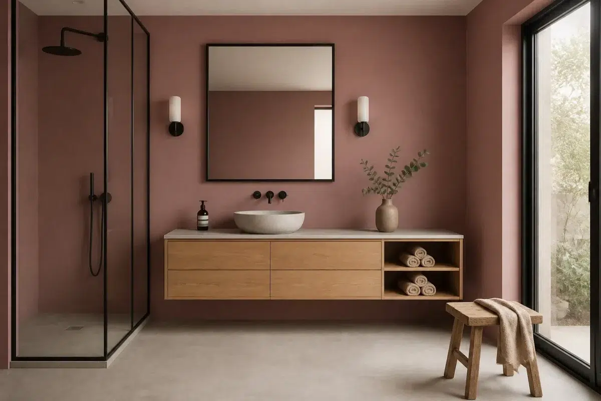 Carley's Rose paint color — Bathroom (Japandi)