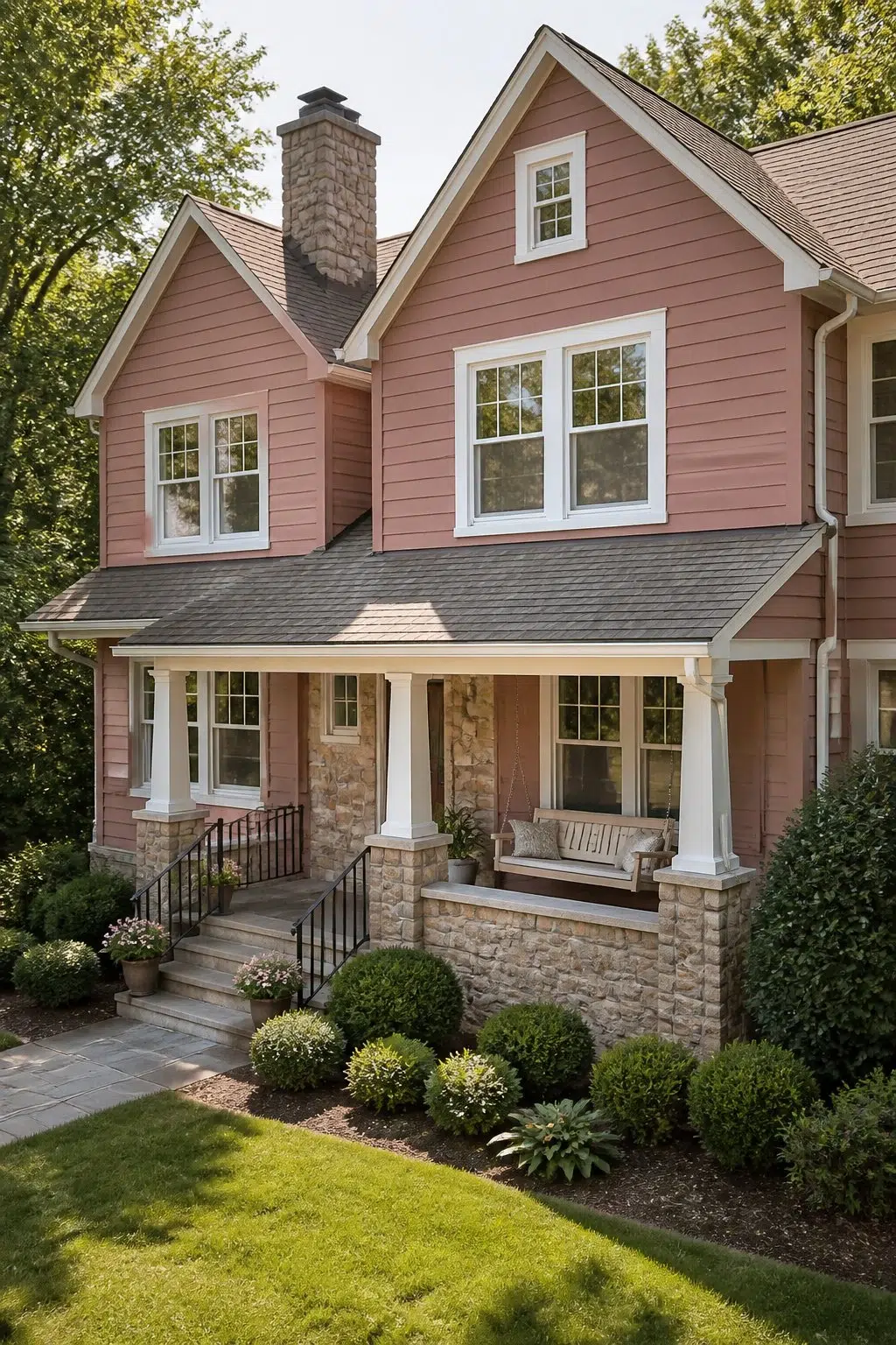 Carley's Rose color — transitional house inspiration