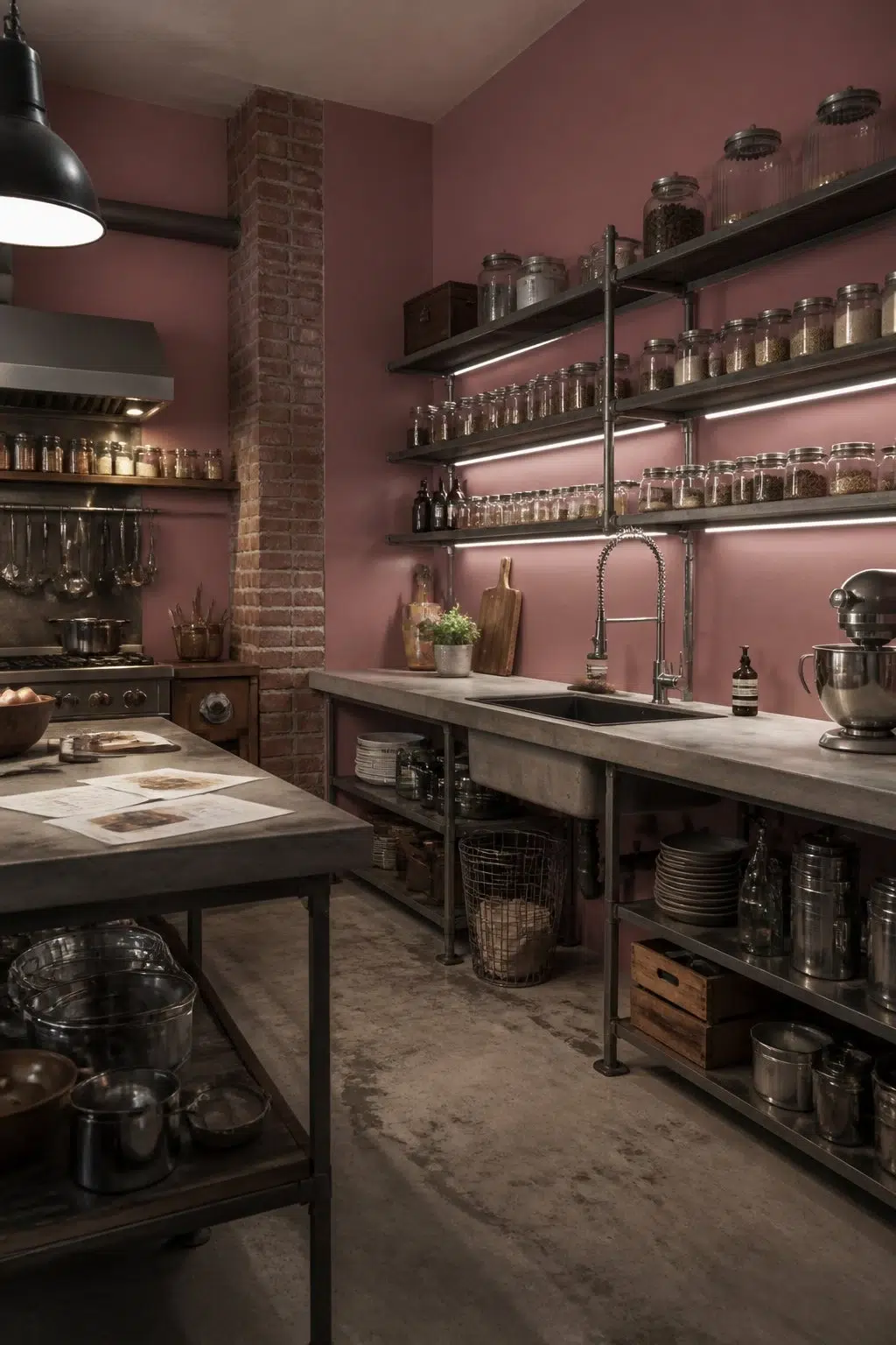 Carley's Rose — industrial kitchen