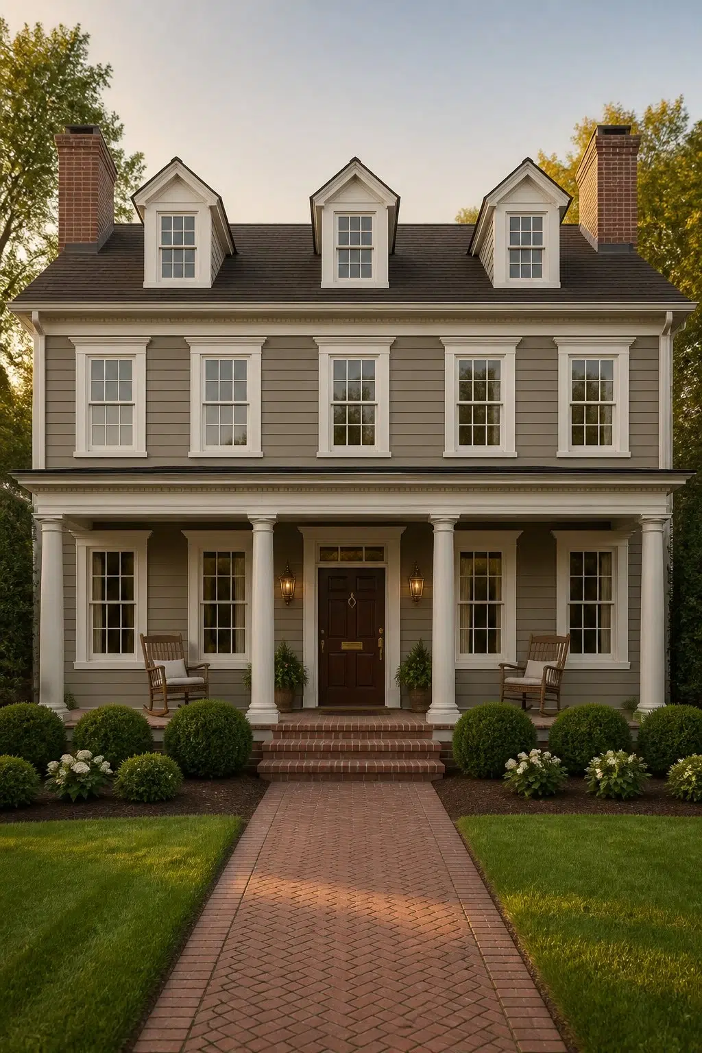 Carriage Stone color — traditional house inspiration