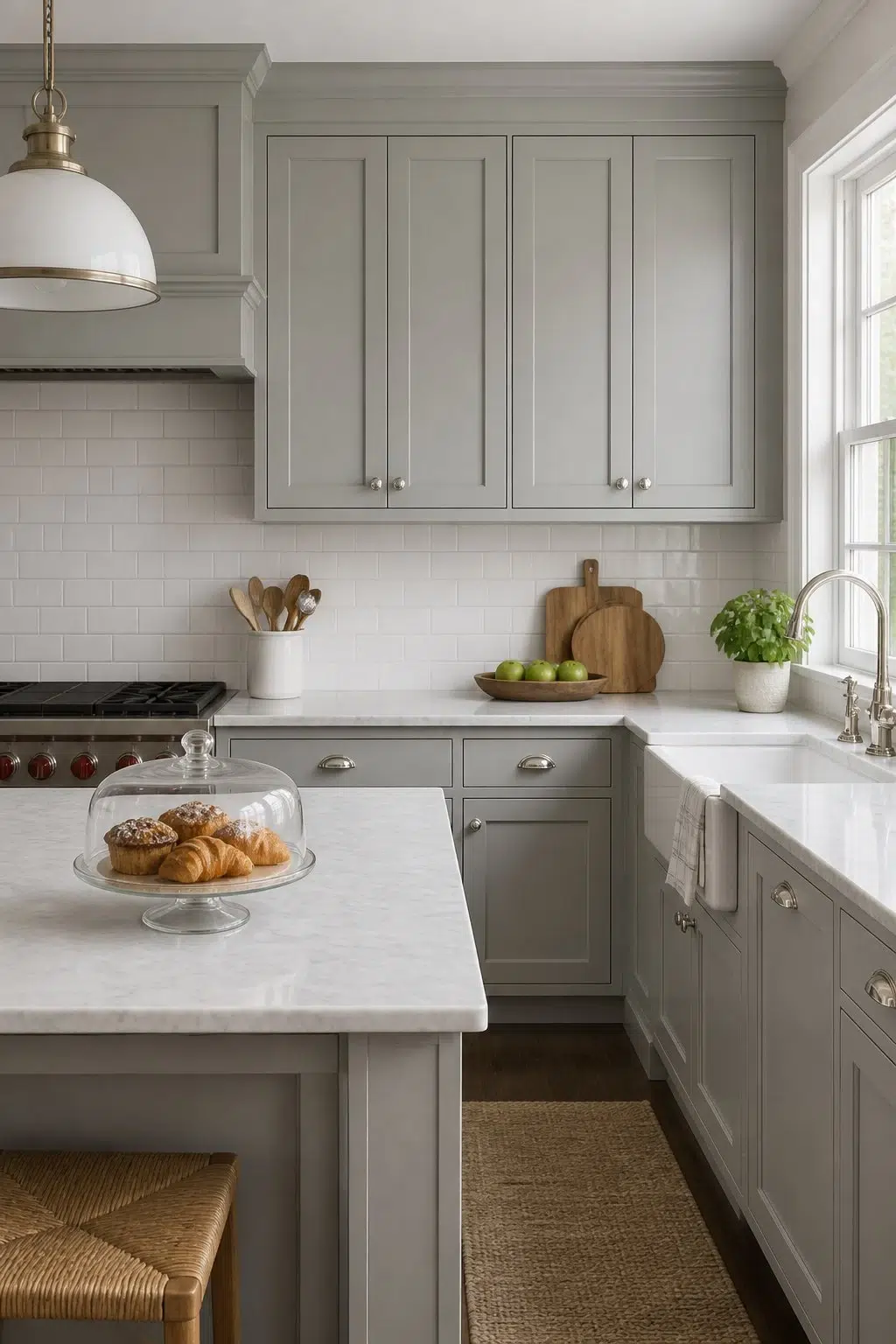 classy kitchen featuring Castlegate by Sherwin-Williams