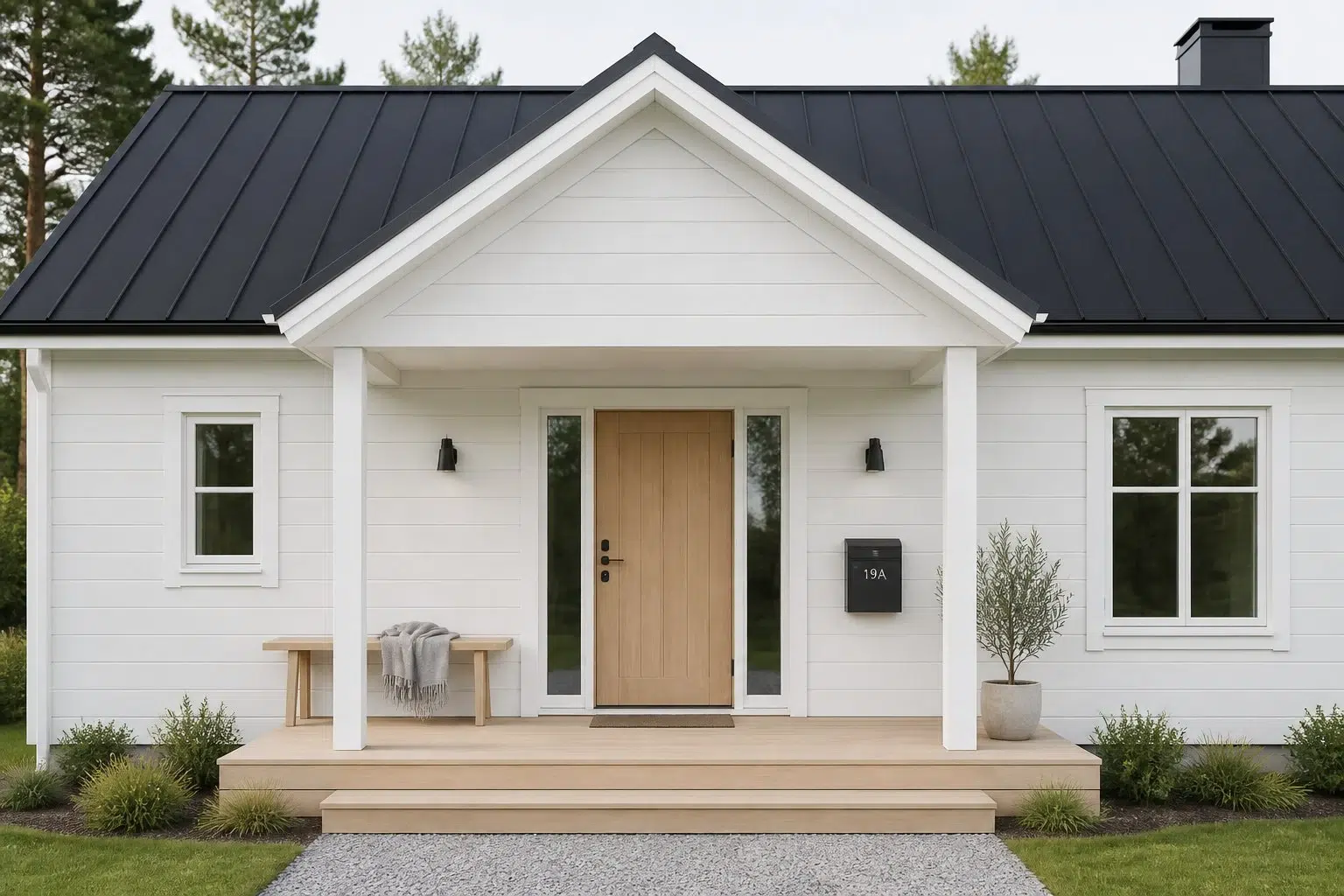 Ceiling Bright White paint color — House (Scandinavian)