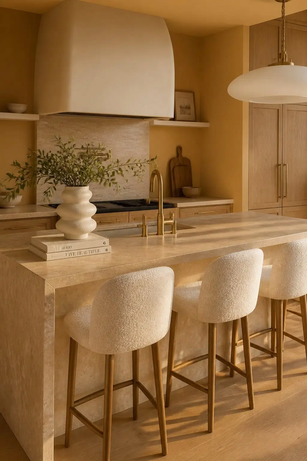 Ceremonial Gold — organic modern kitchen