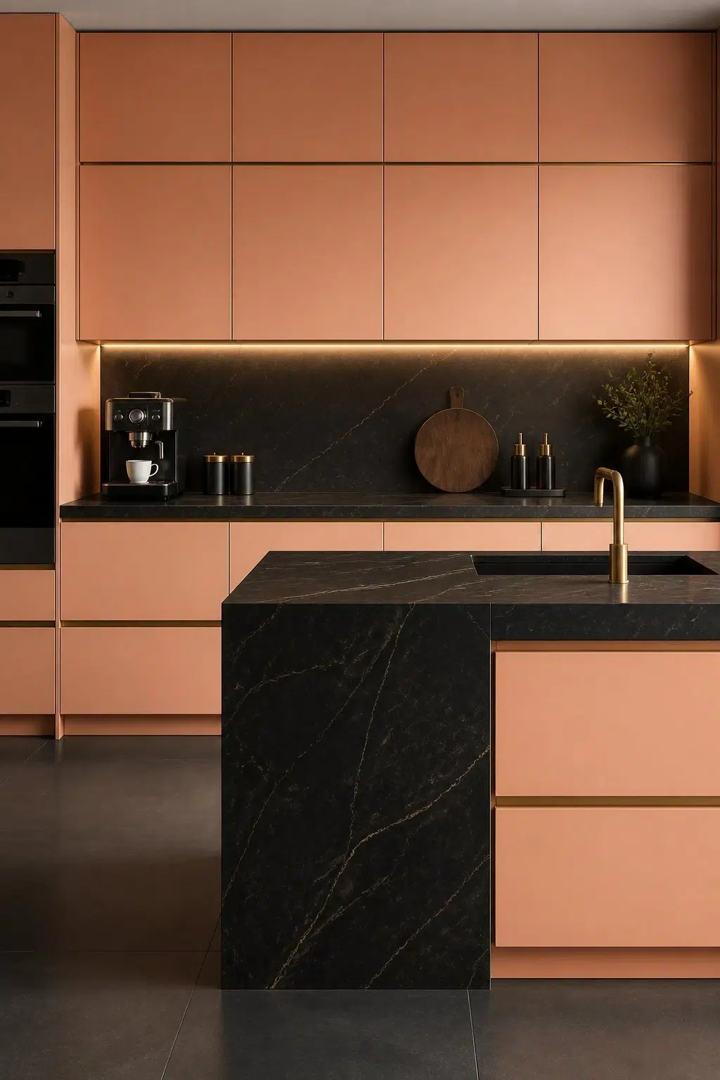 Certain Peach — bold kitchen