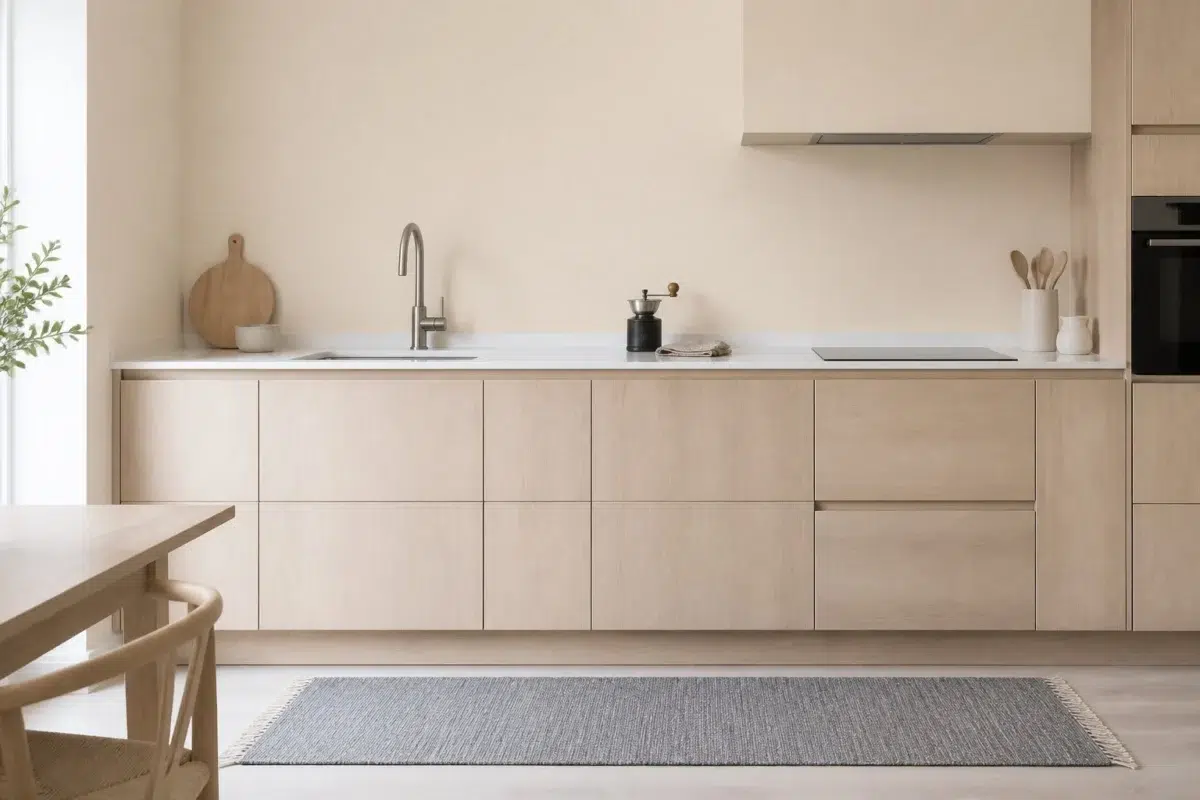 Champagne paint color — Kitchen (Scandinavian)