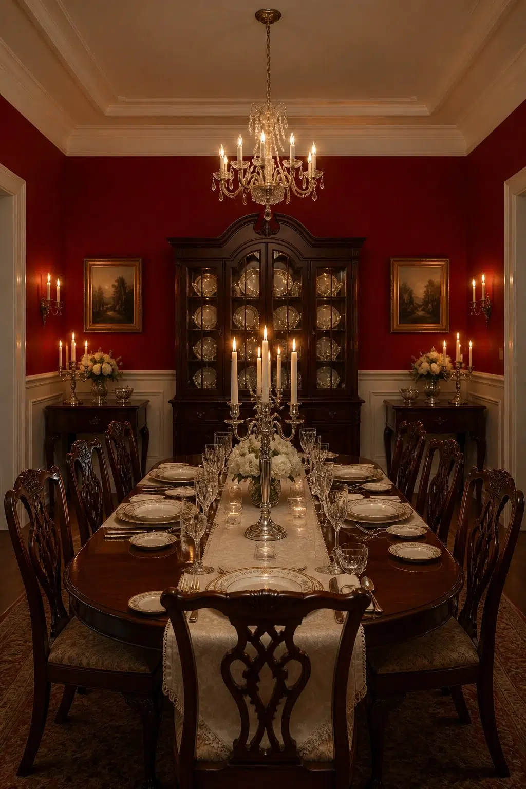 Chanticleer paint in a traditional dining room