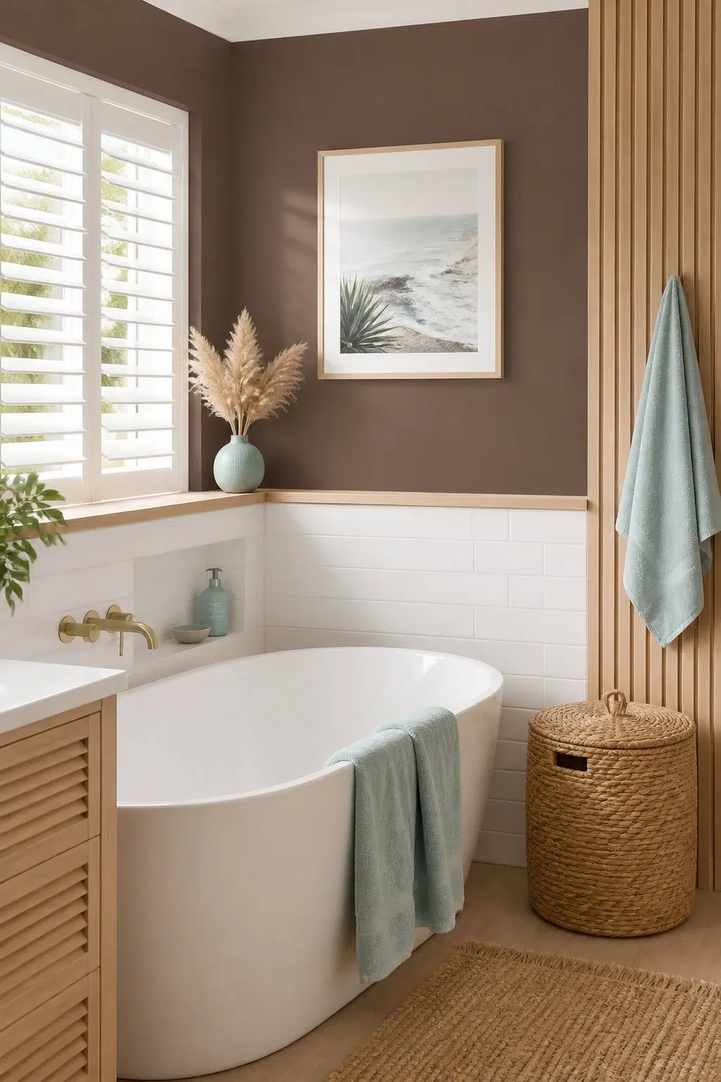 Chateau Brown — coastal bathroom