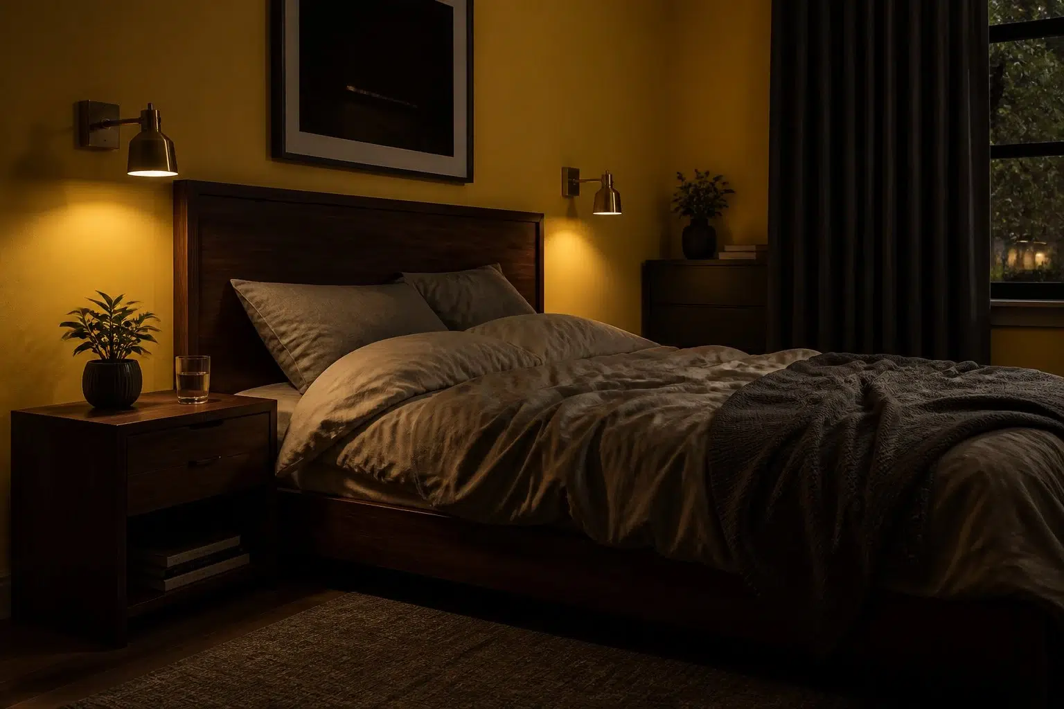Cheerful paint color — Bedroom (Moody)