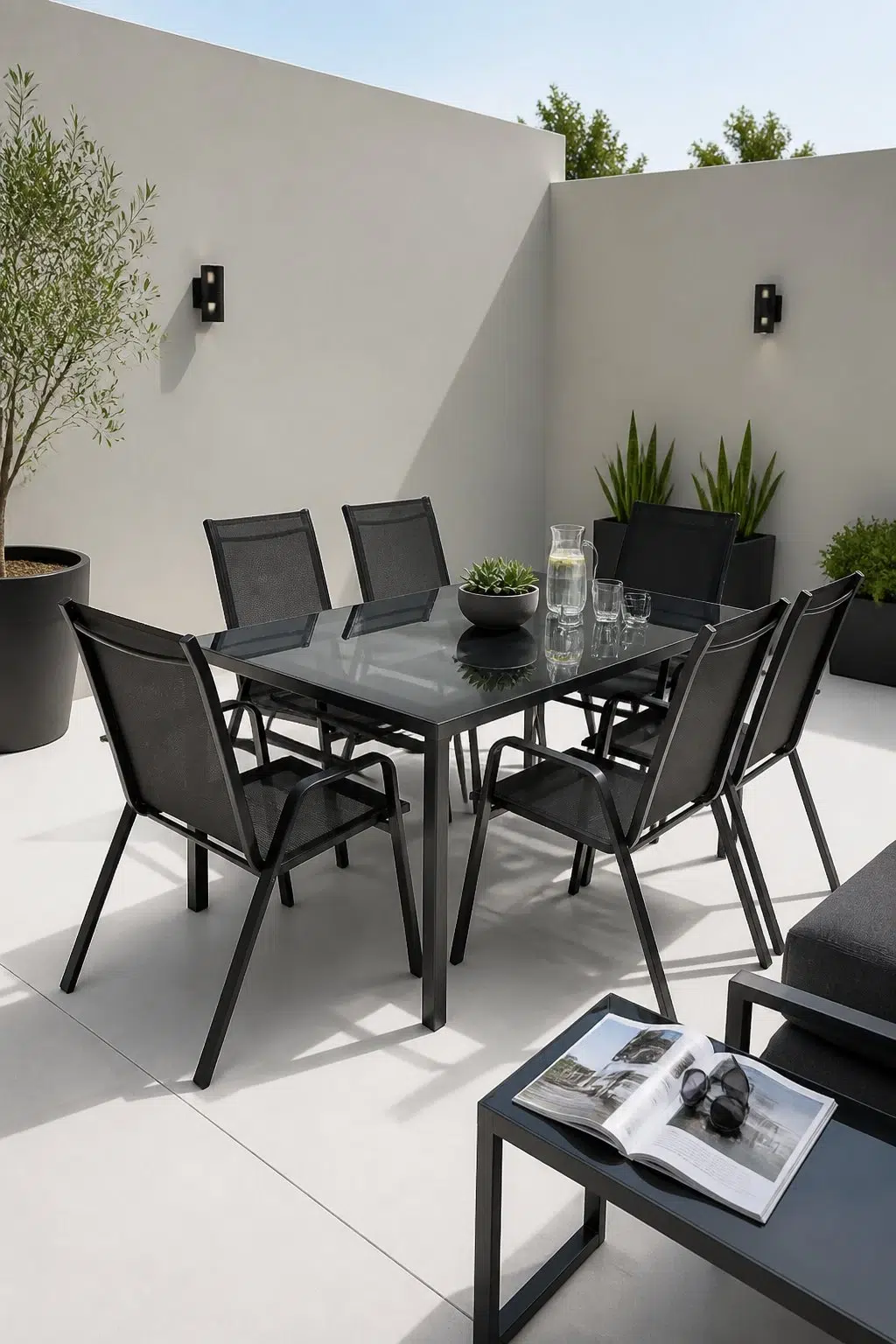 contemporary patio featuring Chelsea Gray by Sherwin-Williams