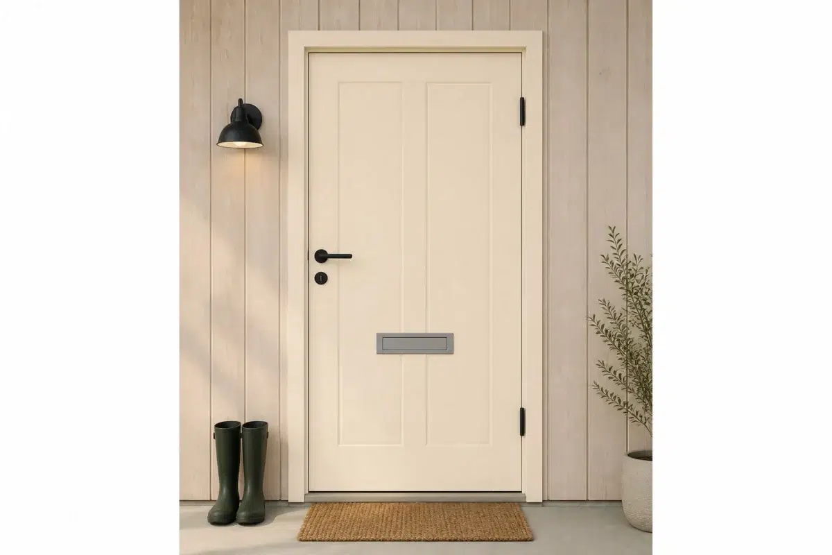 Cherish Cream paint color — Front Door (Scandinavian)