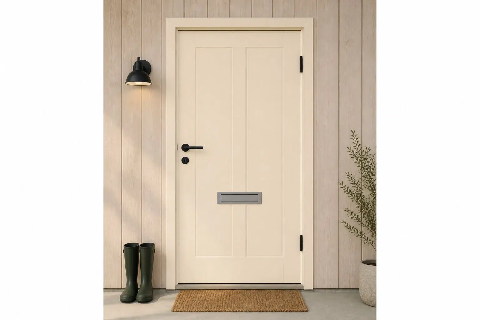 Cherish Cream paint color — Front Door (Scandinavian)