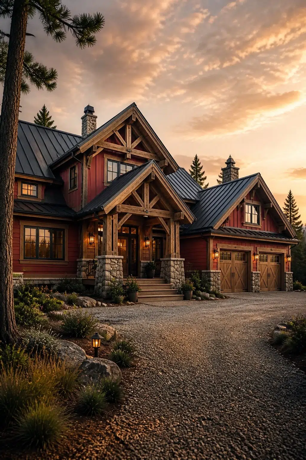 Cherries Jubilee color — rustic modern house inspiration