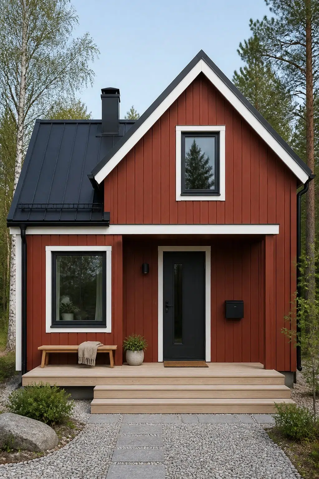 Chinese Red color — scandinavian house inspiration