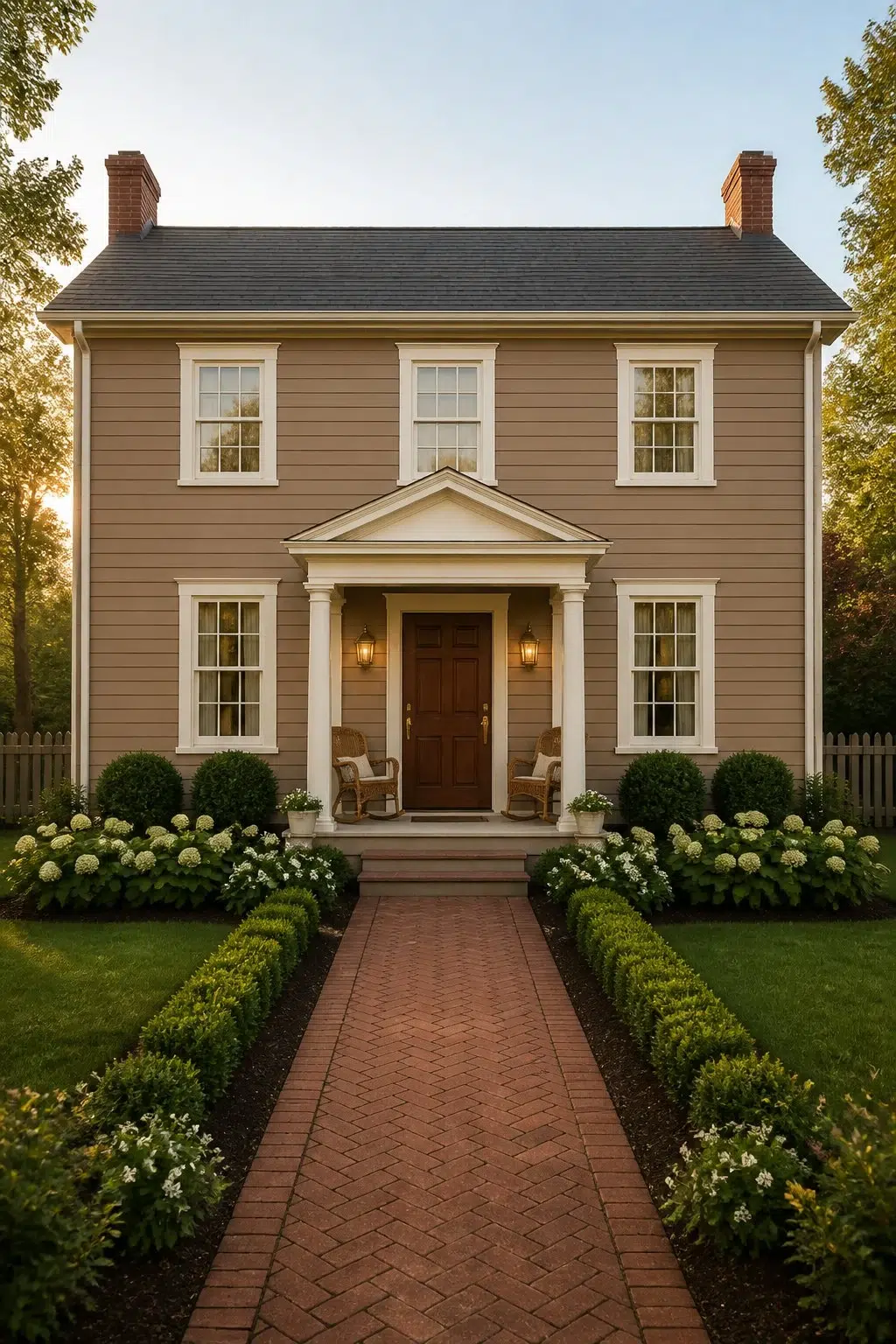 Chocolate Powder color — traditional house inspiration