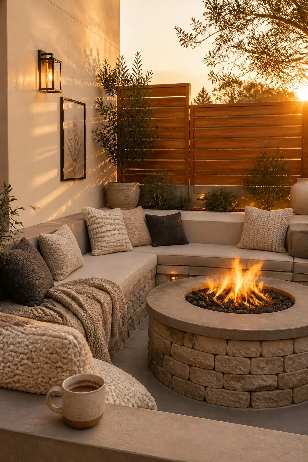 warm patio featuring Chopsticks by Sherwin-Williams