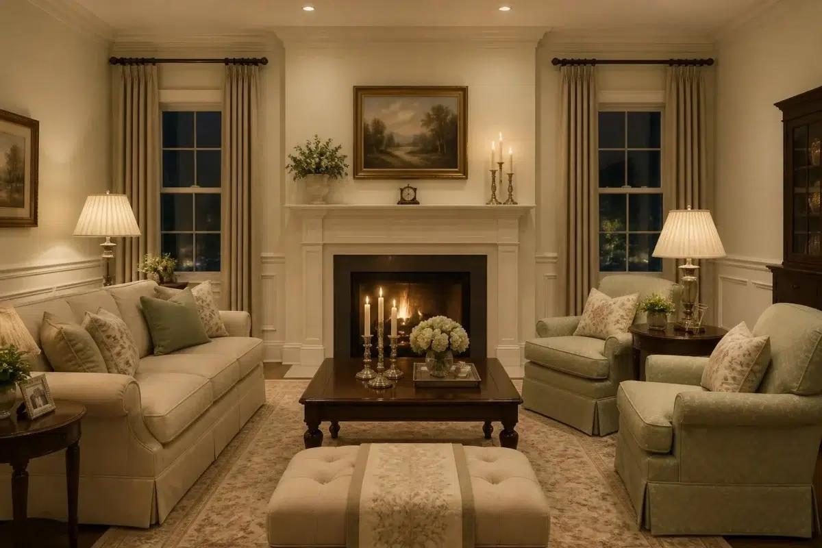 Citrine paint color — Living Room (Traditional)