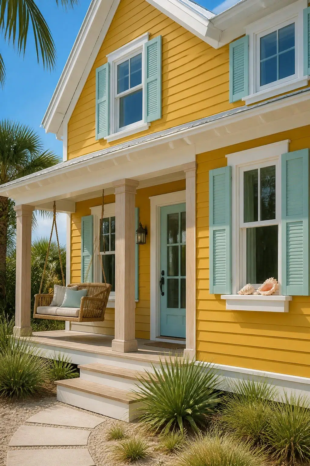 Citronella color — coastal house inspiration