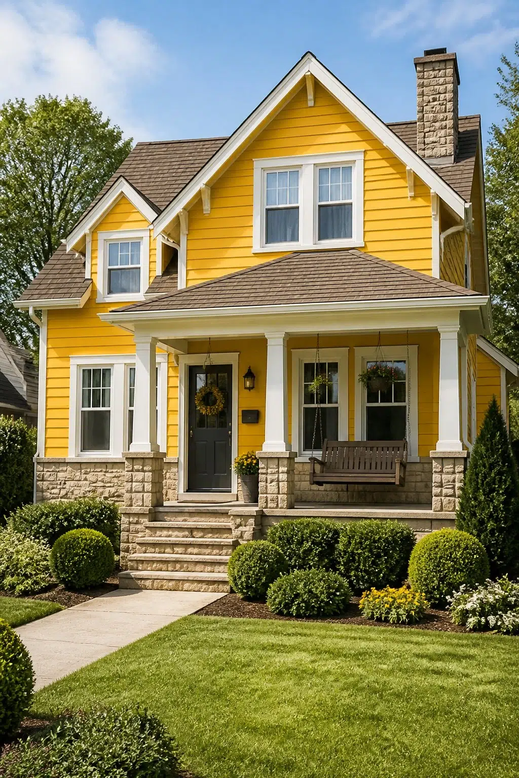 Citrus color — transitional house inspiration