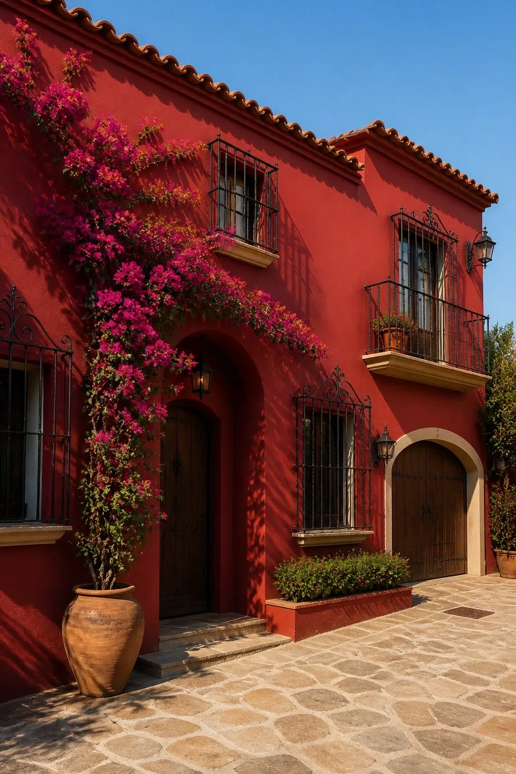 Classy Red color — mediterranean house inspiration