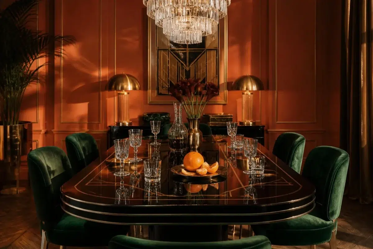 Clay Pot paint color — Dining Room (Art Deco)