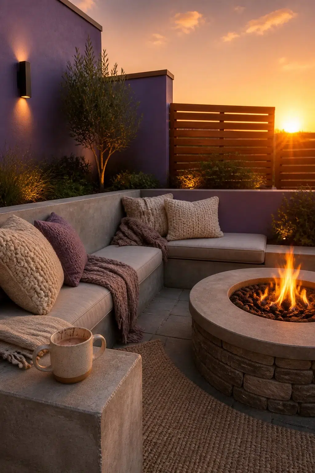 warm patio featuring Clematis by Sherwin-Williams