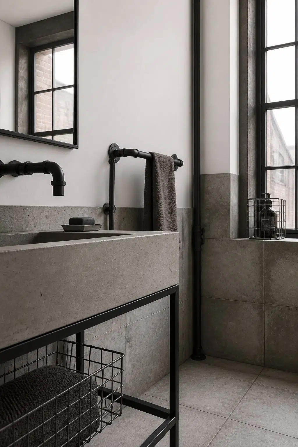 Cloud Nine — industrial bathroom