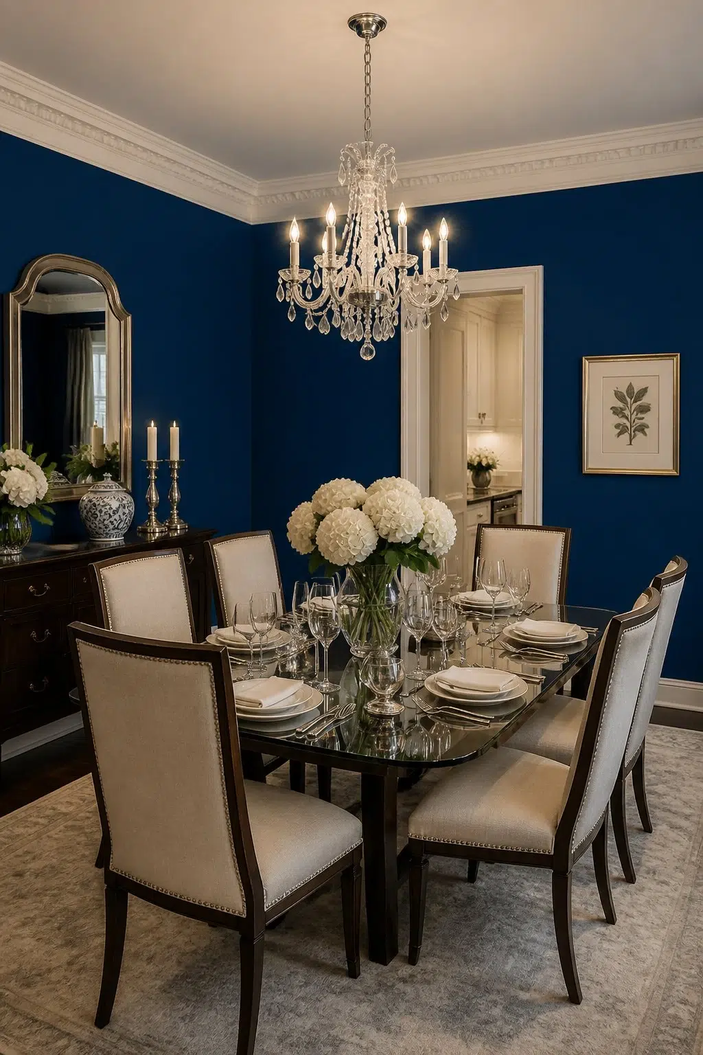 Clover paint in a elegant dining room
