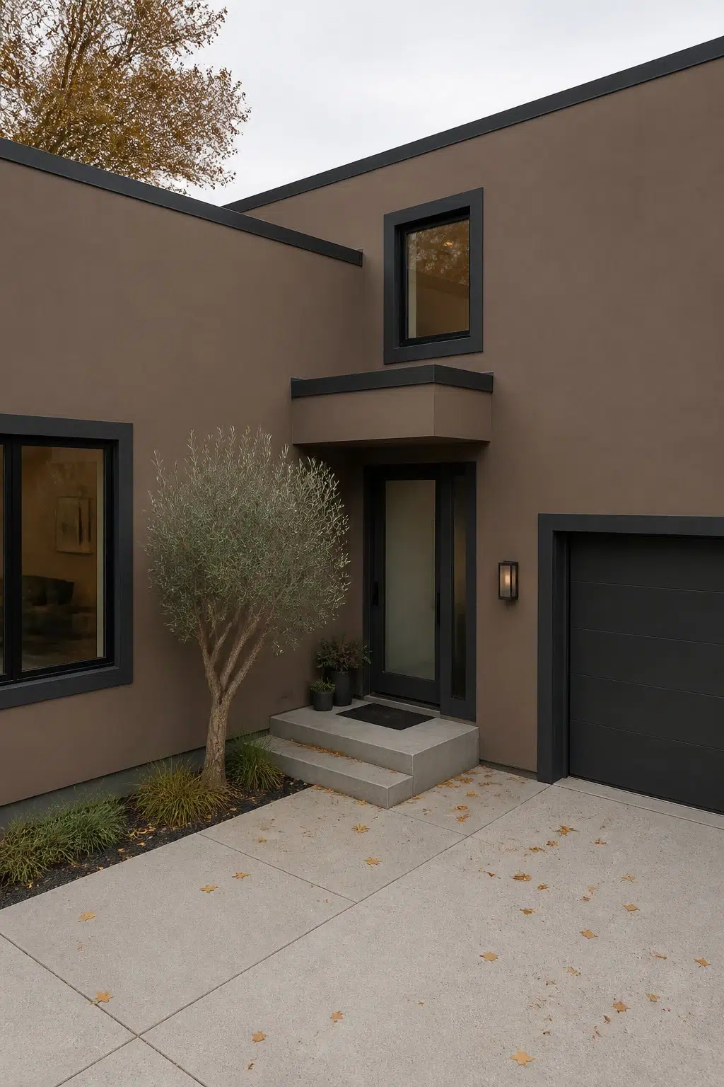 aesthetic house featuring Cobble Brown by Sherwin-Williams