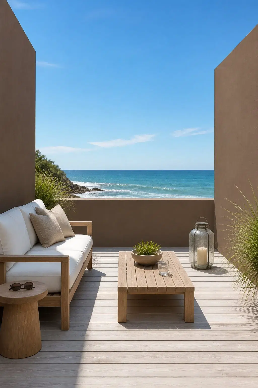 Cobble Brown color — coastal patio inspiration