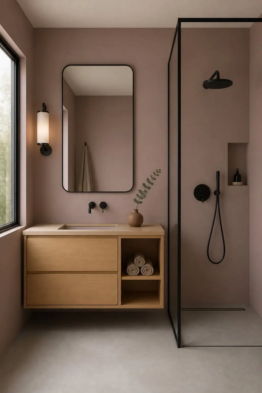 Cocoa Berry — japandi bathroom
