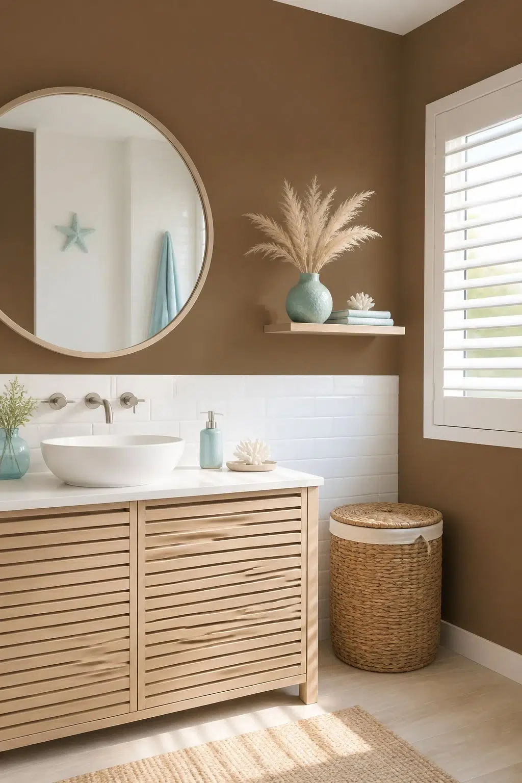 Coconut Husk — coastal bathroom