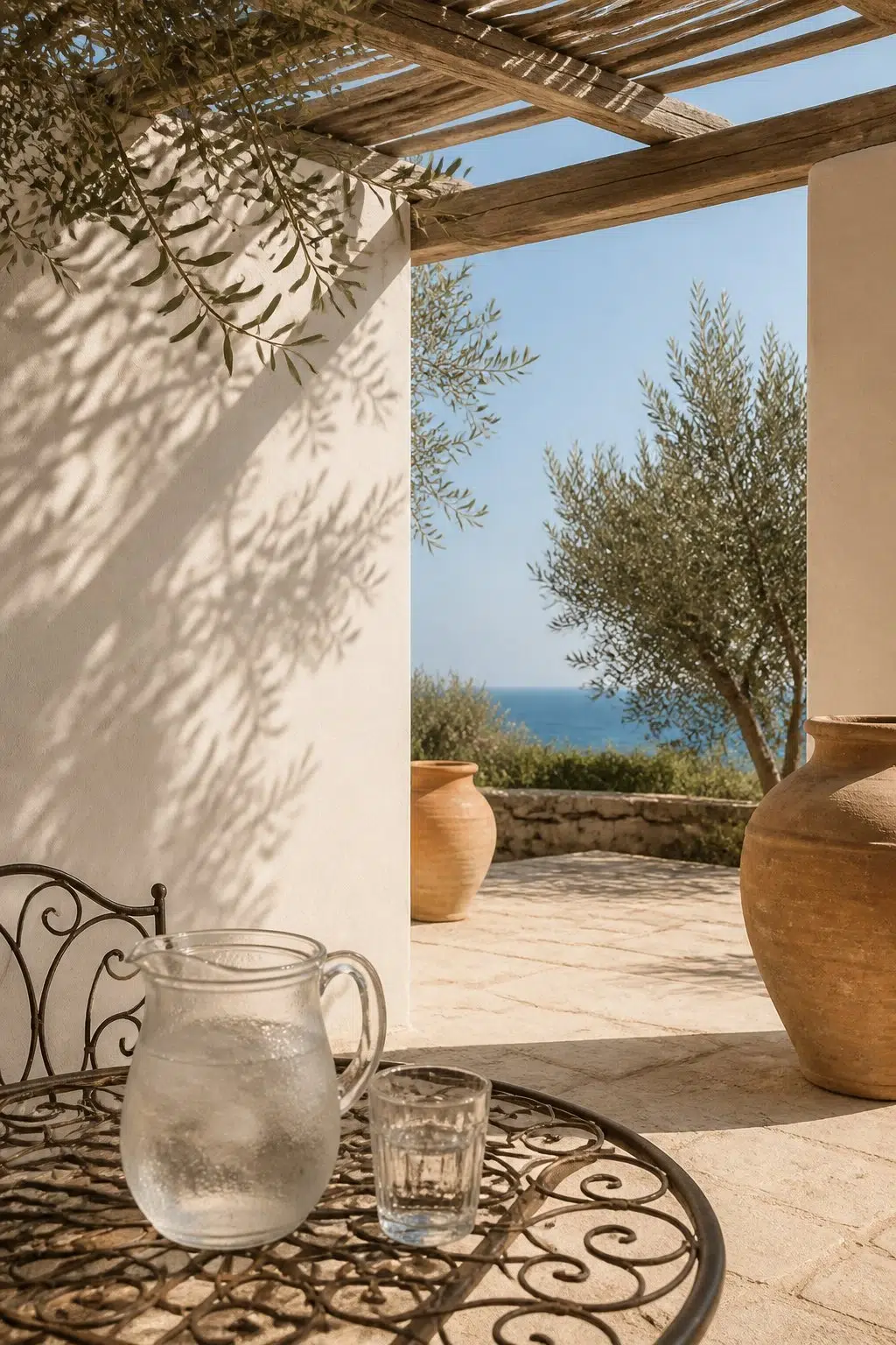 mediterranean patio featuring Cold Foam by Sherwin-Williams