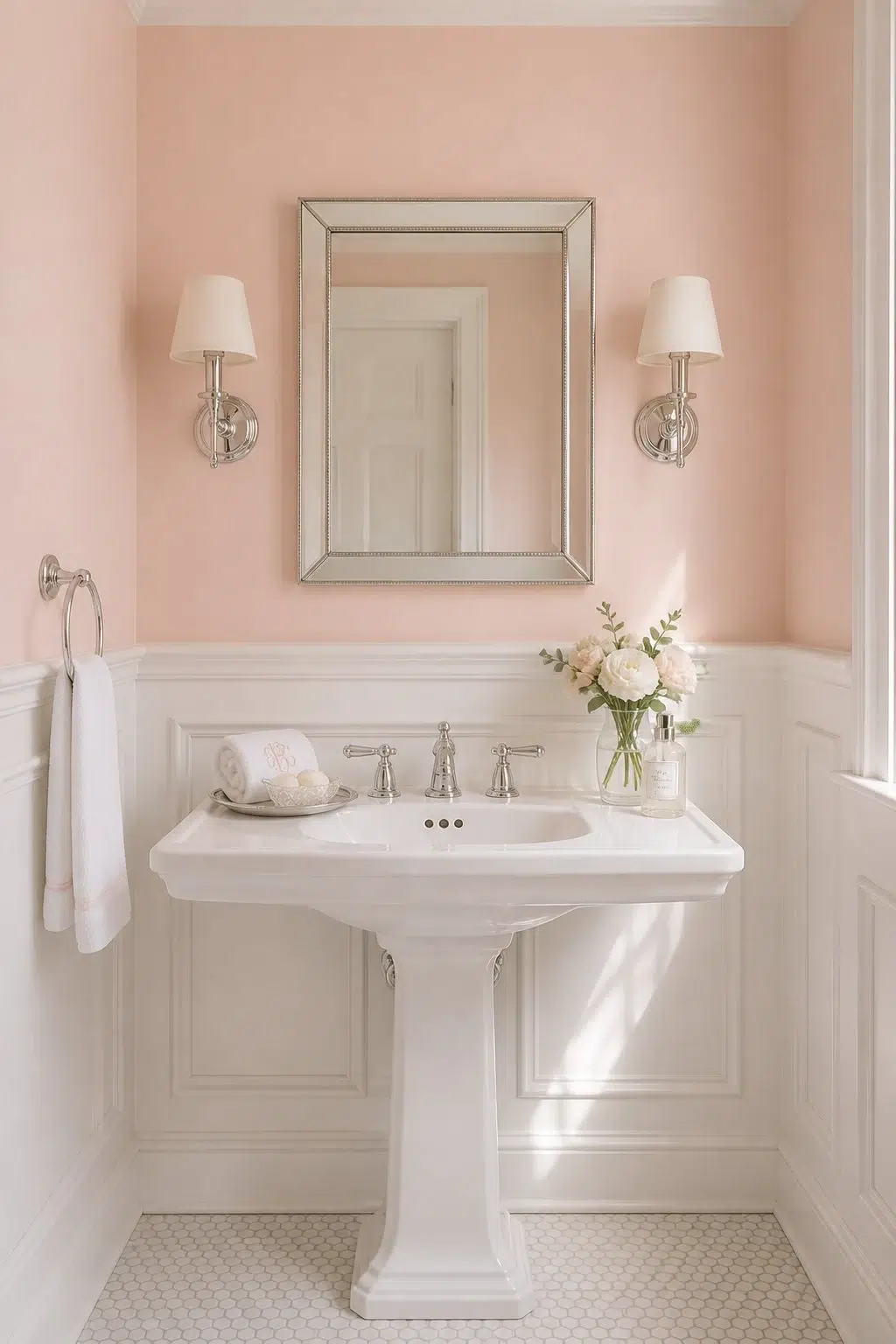 Comical Coral — traditional bathroom