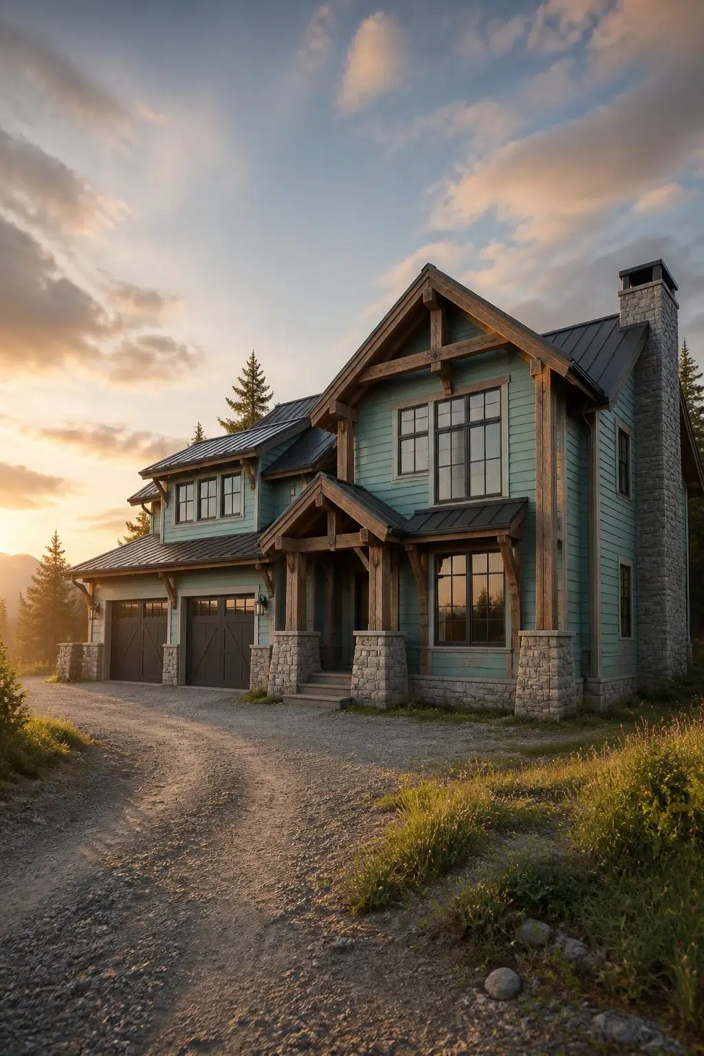 Composed color — rustic modern house inspiration